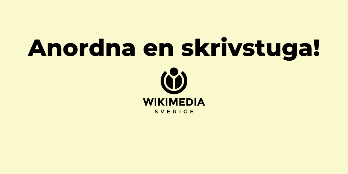 Anordna en skrivstuga WMSE003